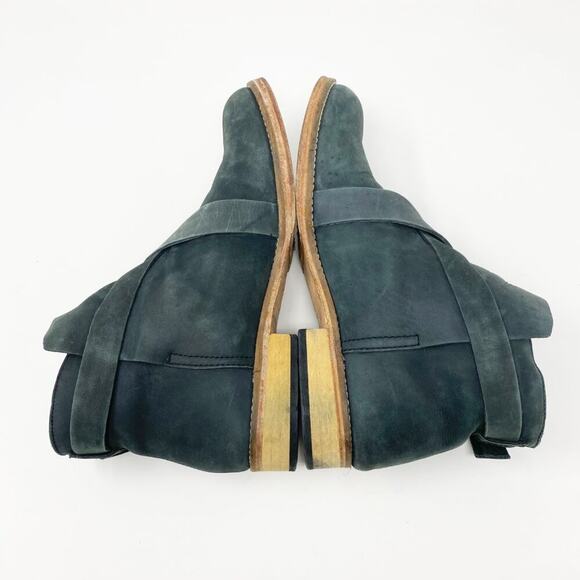 Free People Gray Nubuck Leather Ankle Boots Women's EU Size 39 Made in India EUC - Picture 5 of 10